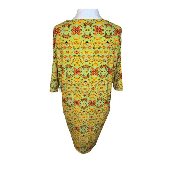 NEW LuLaRoe Irma Women's XXS Multicolor Geometric Print Tunic Top High-Low NWT - Picture 3 of 7